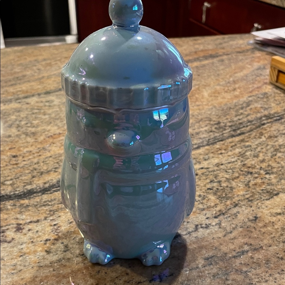 Starbucks Light Blue Penguin Canister